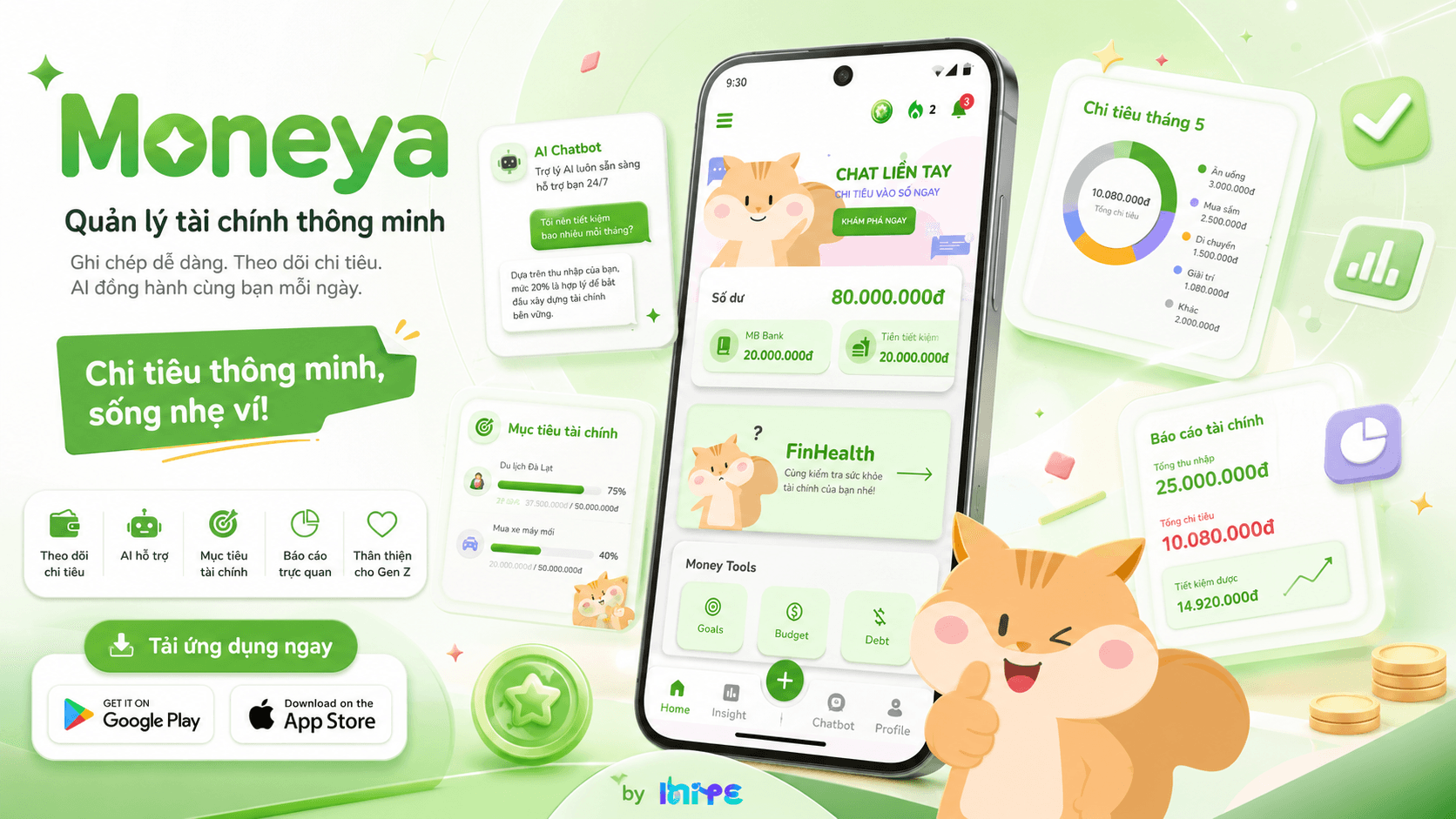 Moneya mobile finance app showcase